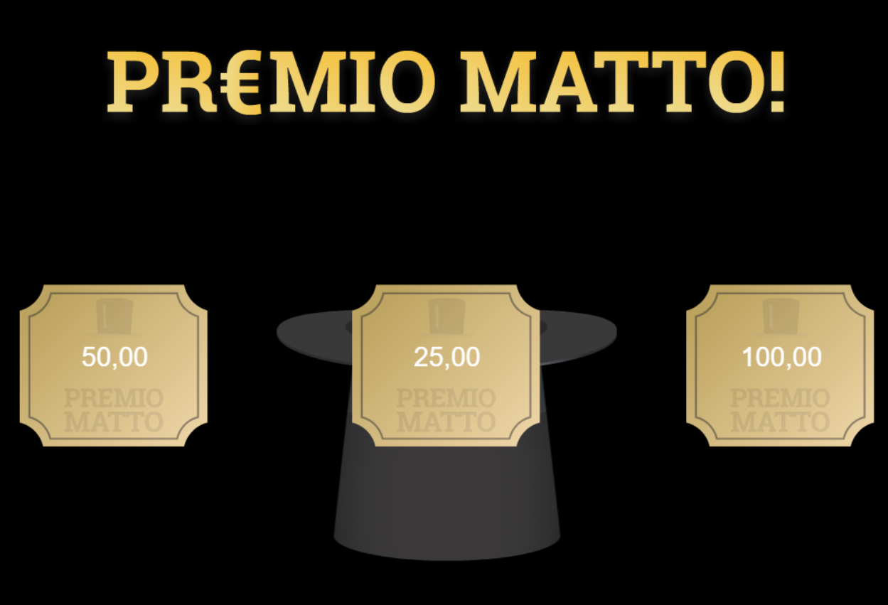 Il Premio Matto, con moltiplicatore casuale nei giochi di carte di Eurobet
