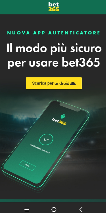 L'applicazione di autenticazione per la geo-localizzazione su Bet365