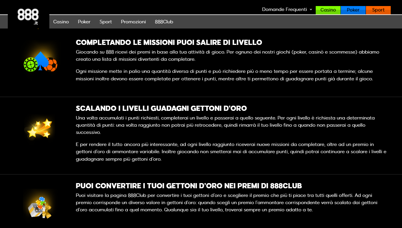 Come funziona il 888 Club di 888 Poker