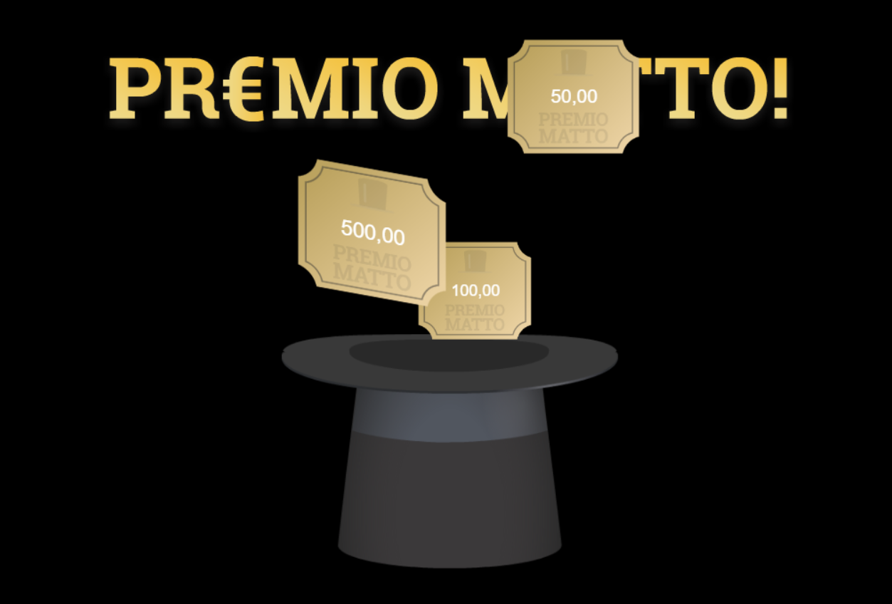 Premio Matto con montepremi estratto casualmente