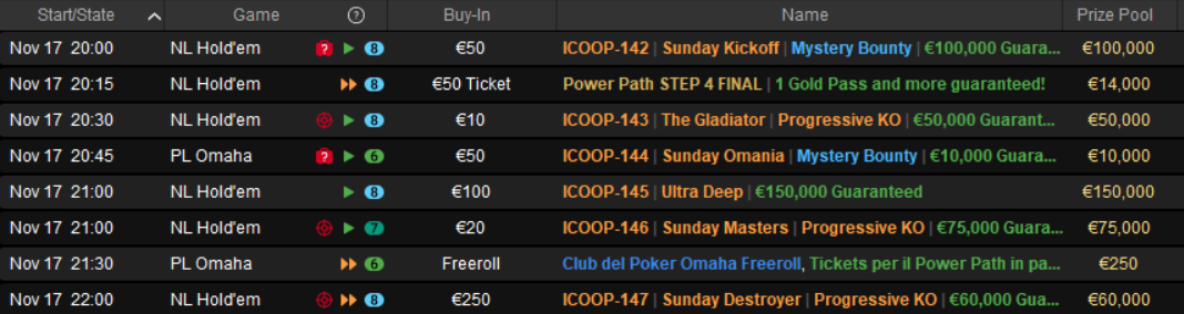 tornei pokerstars