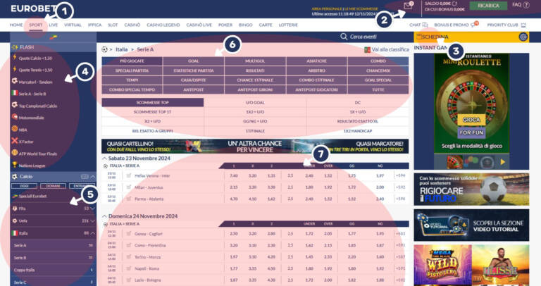 Guida alle scommesse su Eurobet - Assopoker