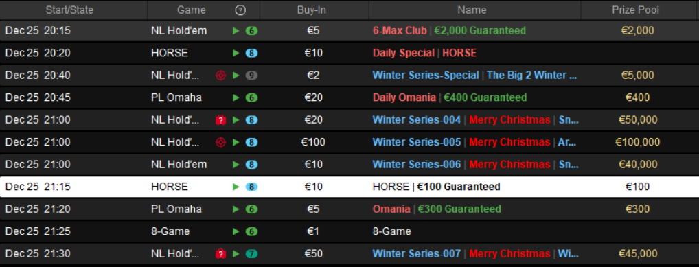 tornei pokerstars natale