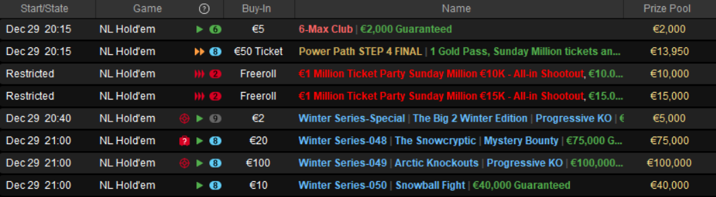 tornei pokerstars