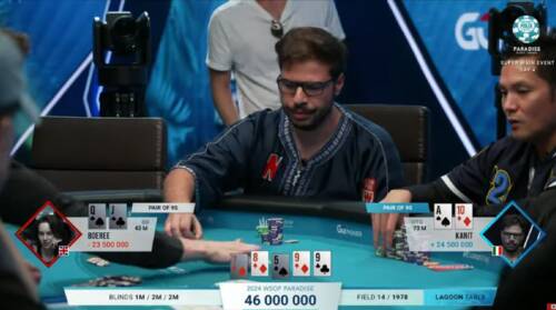 Il super call di Mustapha Kanit su Liv Boeree, 14 left al WSOP Paradise Main Event