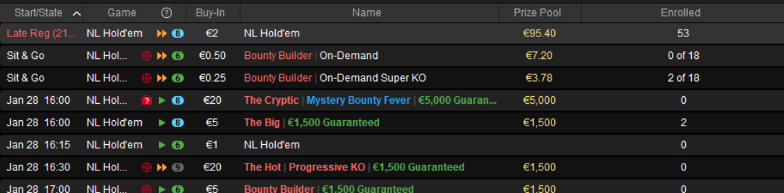 lobby manutenzione programmata pokerstars