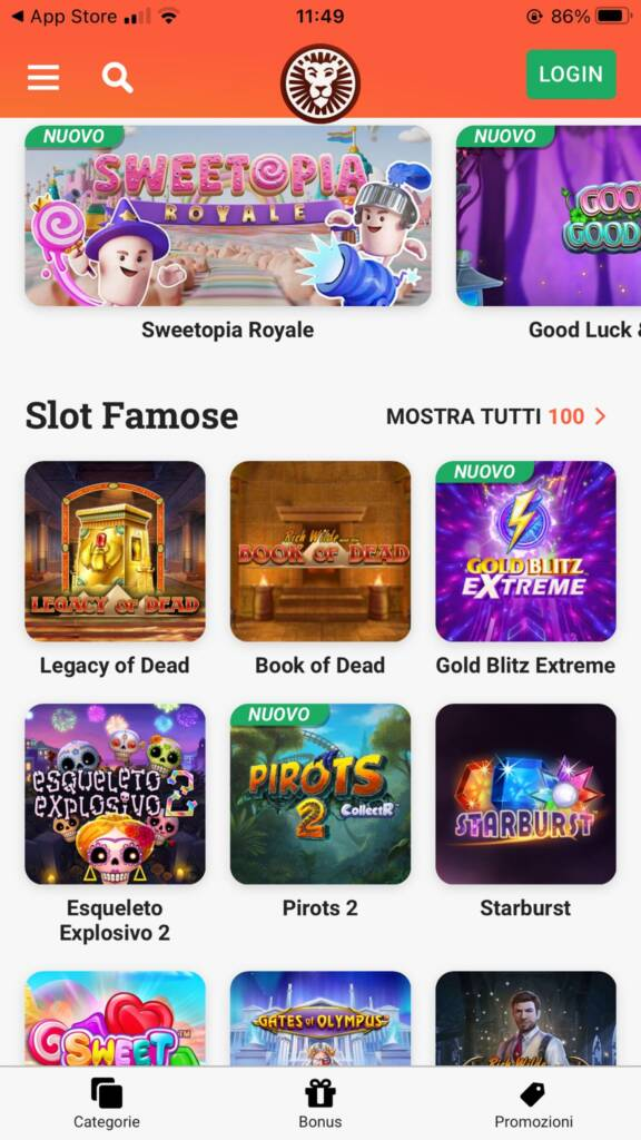 Scaricare la App Mobile di LeoVegas Casinò