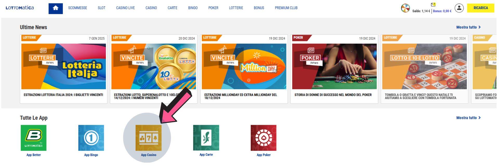 Recensione completa di Lottomatica Casino - Assopoker