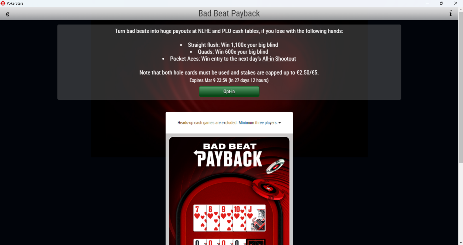 missione bad beat payback