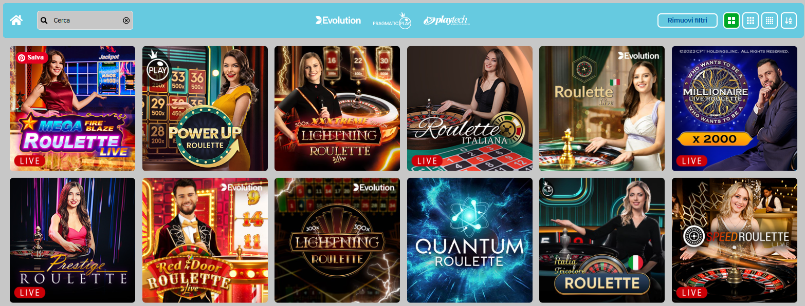 La Roulette Live su Betway