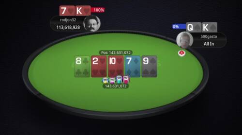 Il video-replay a carte scoperte del tavolo finale Sunday Million XX