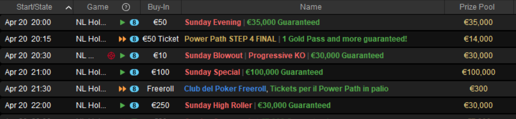 tornei pokerstars sisal