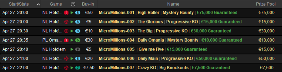 tornei pokerstars sisal