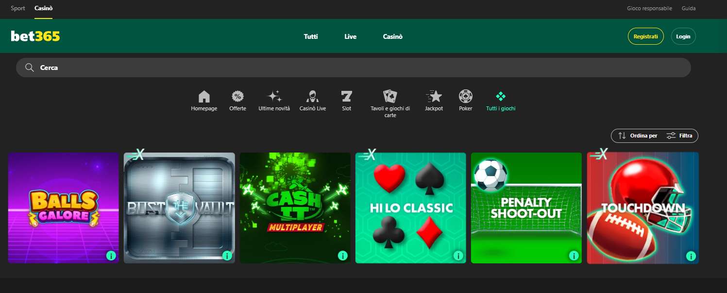 Bet365 Quick Games