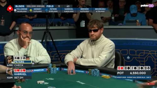 "Non avevo la sensazione che avrebbe chiamato" David Peters spiega il super bluff a Martin Kabrhel al SHR WSOP