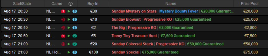 tornei pokerstars