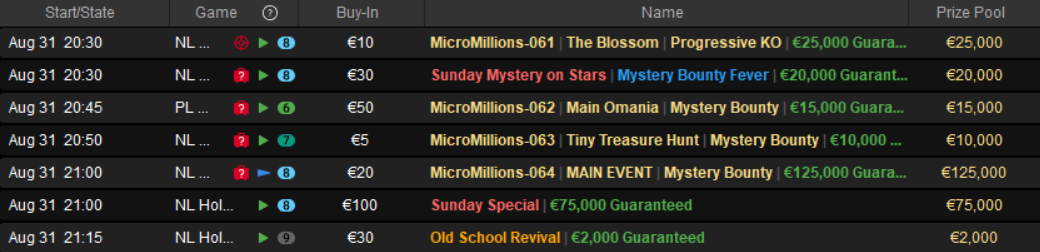 tornei pokerstars sisal