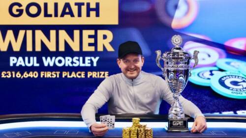 Paul Worsley "batte" il Goliath dei record e vince 1.583 buy-in!