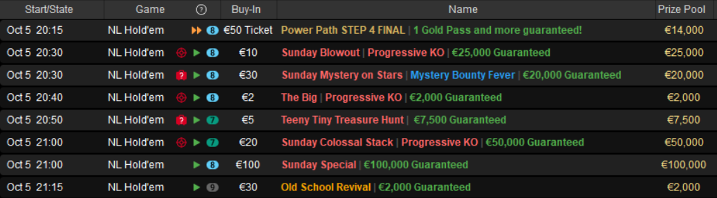 tornei pokerstars