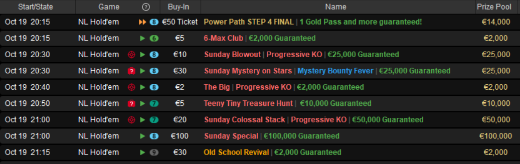 tornei pokerstars
