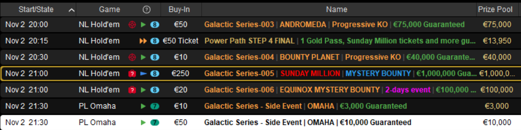 programma tornei pokerstars sisal
