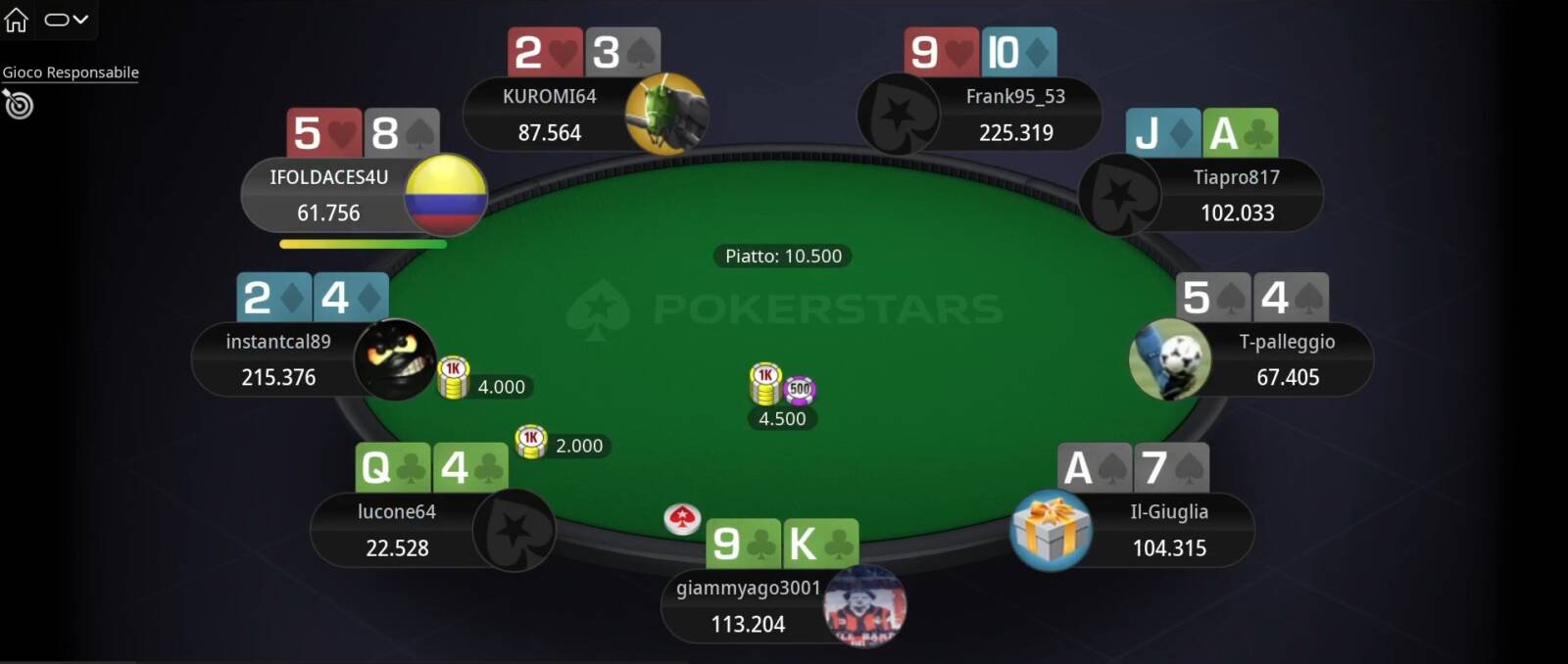 racconto tavolo finale sunday high roller instantcal89