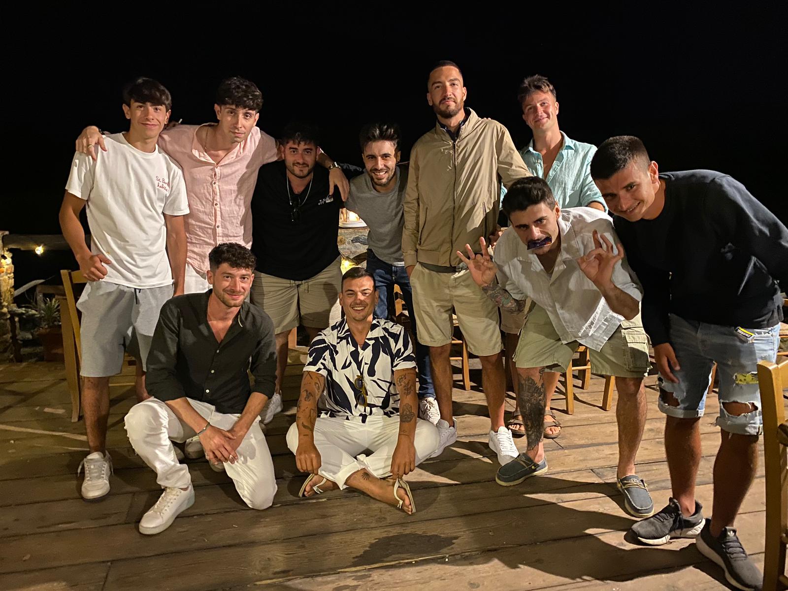 giacomo beneforti foto di gruppo con grinder dell'elba