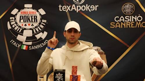 WSOP Circuit Sanremo: Mattia Mastronardi vince l'High Roller e vola alle Bahamas!