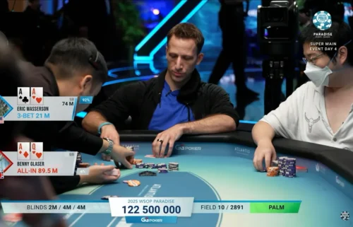 Il super slowroll alle WSOP P in bolla FT: Glaser: "più deluso dall'eliminazione, da lui me lo aspettavo"