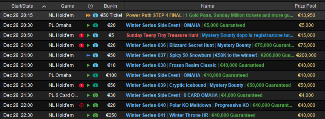 tornei pokerstars sisal