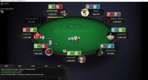 PokerStars Network - Il racconto del Sunday Special vinto da '0Walter_White0' con le mani chiave