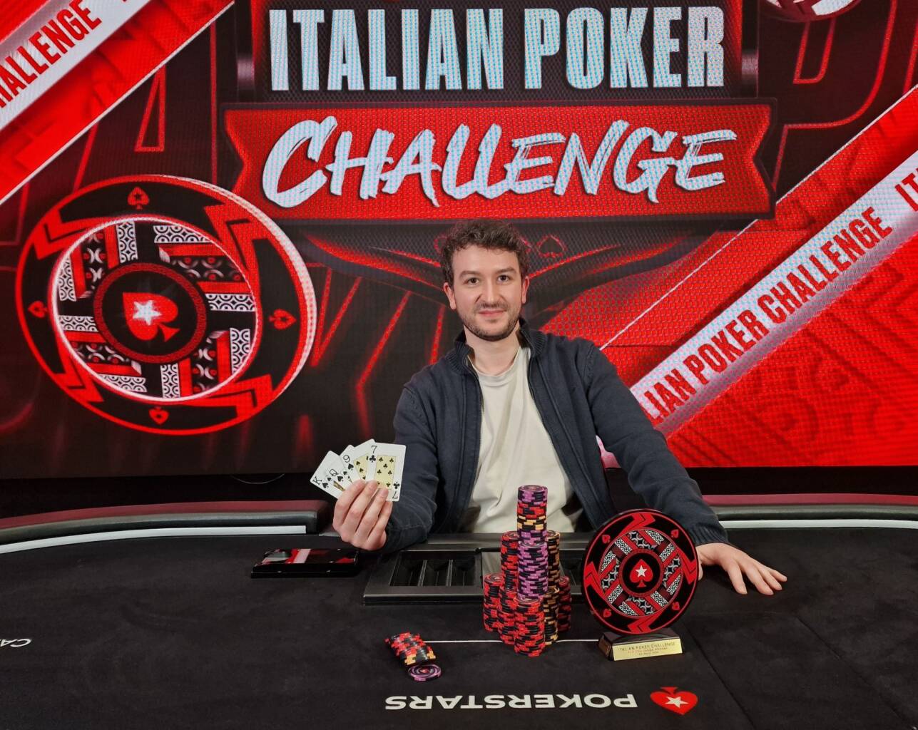 Michele Brandes, il vincitore dell'evento Omaha dell'Italian Poker Challenge