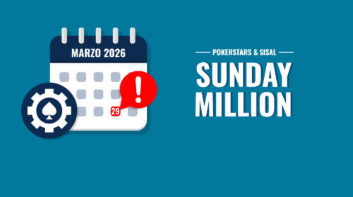 Sunday Million: la nuova edizione il 29 marzo, per la prima volta sarà Half Price
