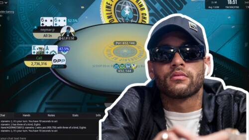 High Roller SCOOP: Neymar jr terzo dopo aver 'sciacallato' in sit-out due posizioni