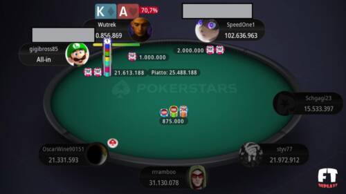 Punti di vista mtt: AK 7 left allo Spicy 50 su apertura del chipleader e reshove 20x