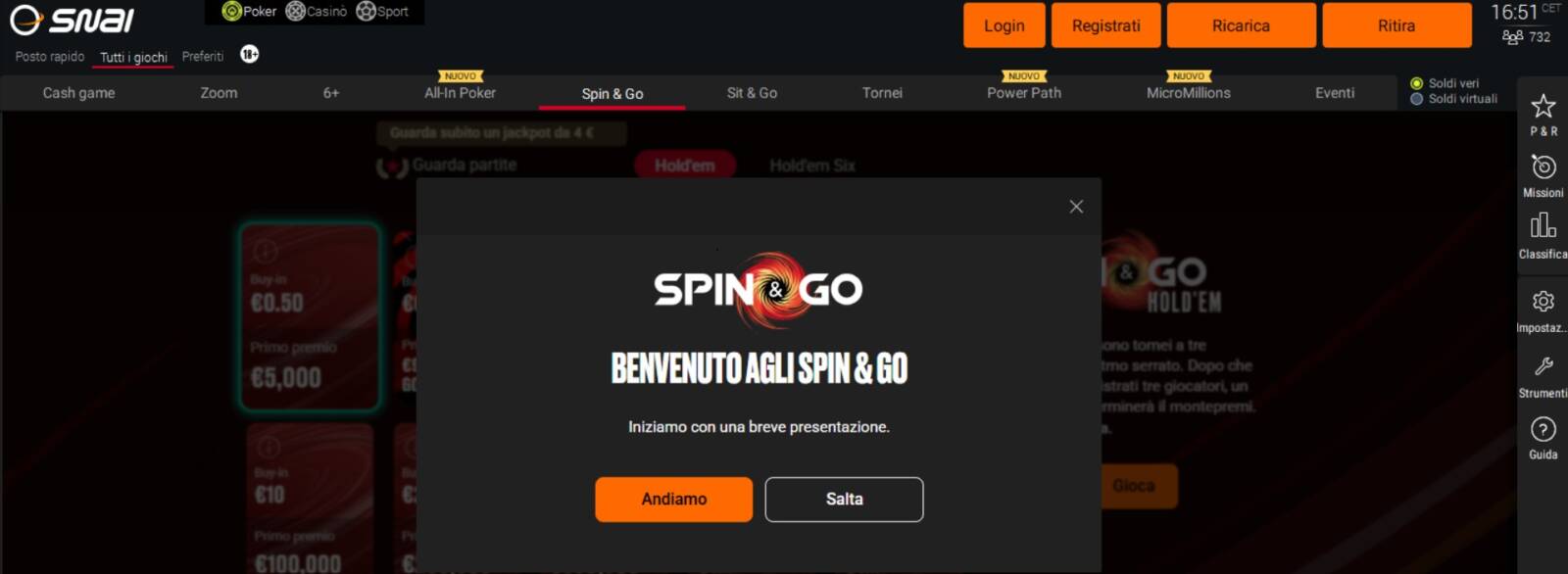 Spin and Go