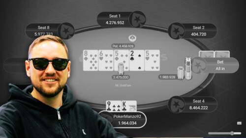 Il TP di Manuel Ferrari nel call con K-high 30 left al Main Event SCOOP