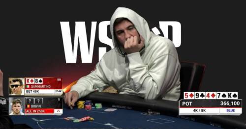 La mano che ha azzoppato Dario Sammartino al WSOP 25k HU Championship