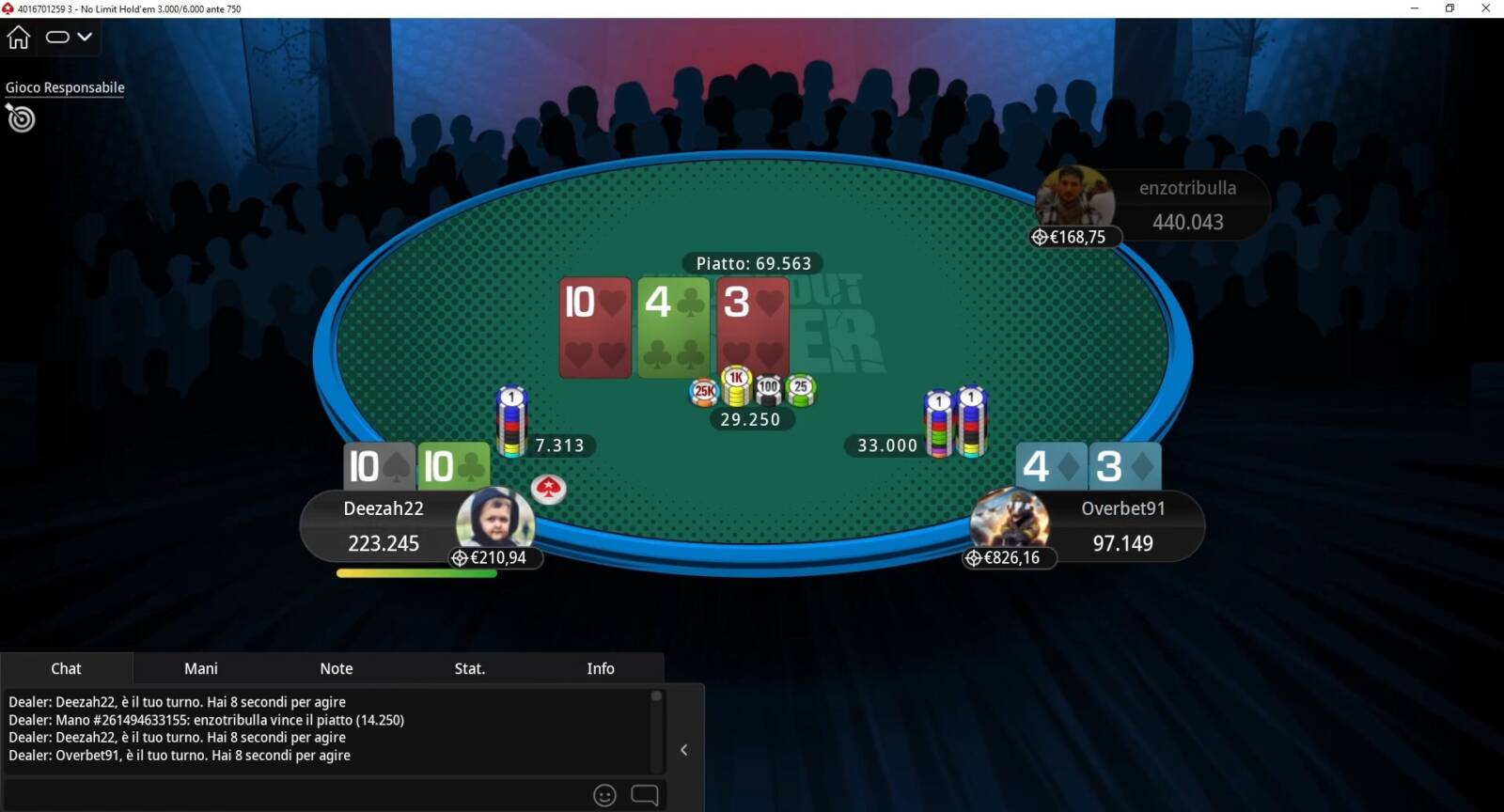 riccardo overbet91 bonelli cooler terzo sunday high roller