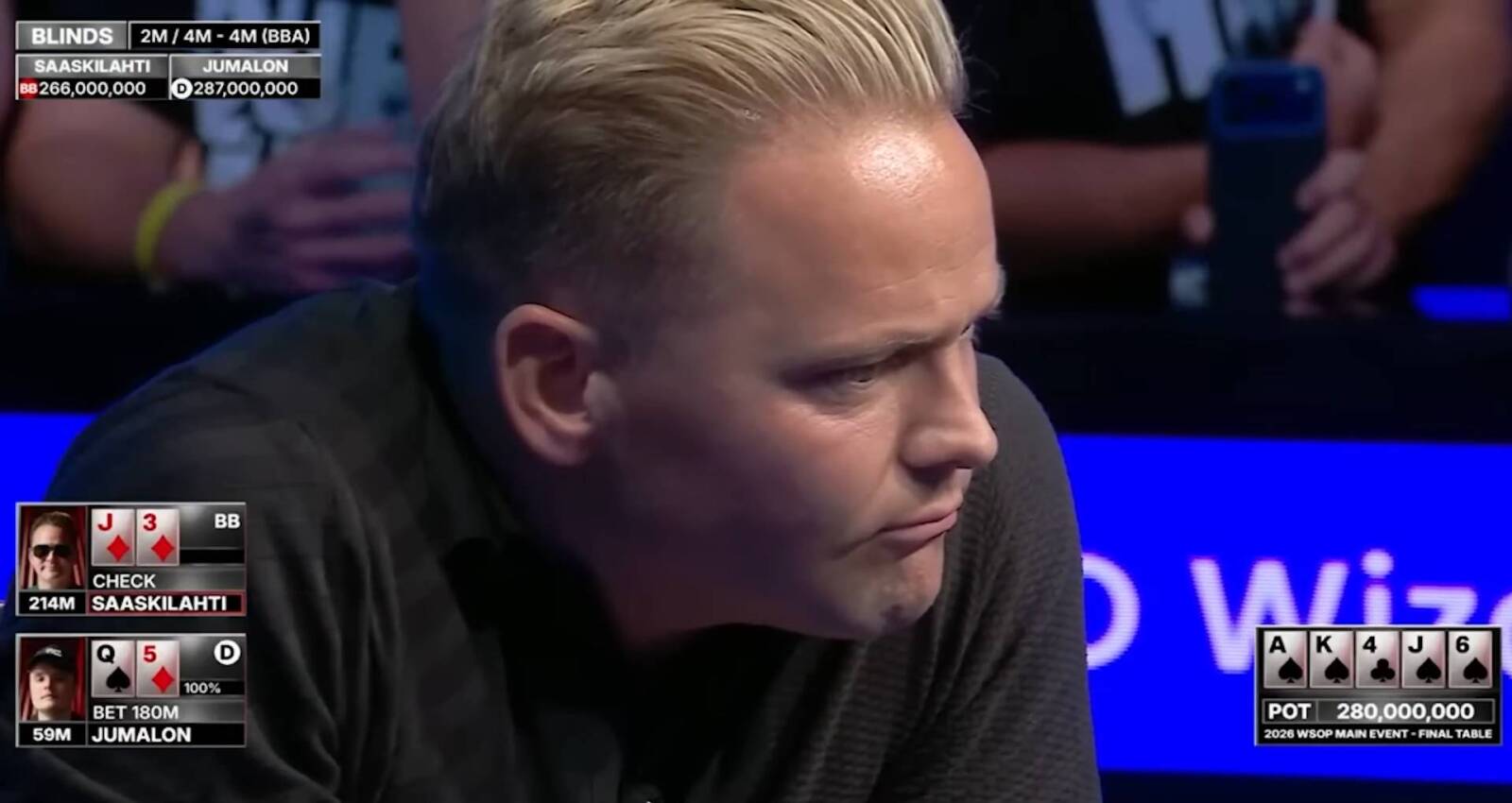 hero call heads up main event wsop
