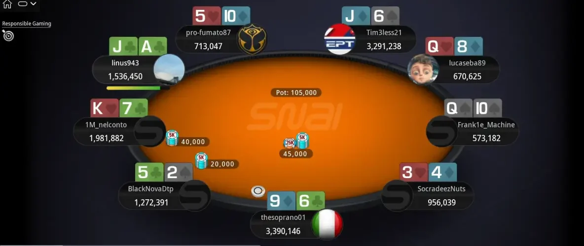 tavolo finale sunday special